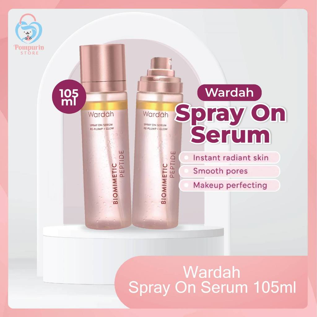 Wardah Spray On Serum 105ml - Serum Spray / Face Mist / Pelembab Wajah