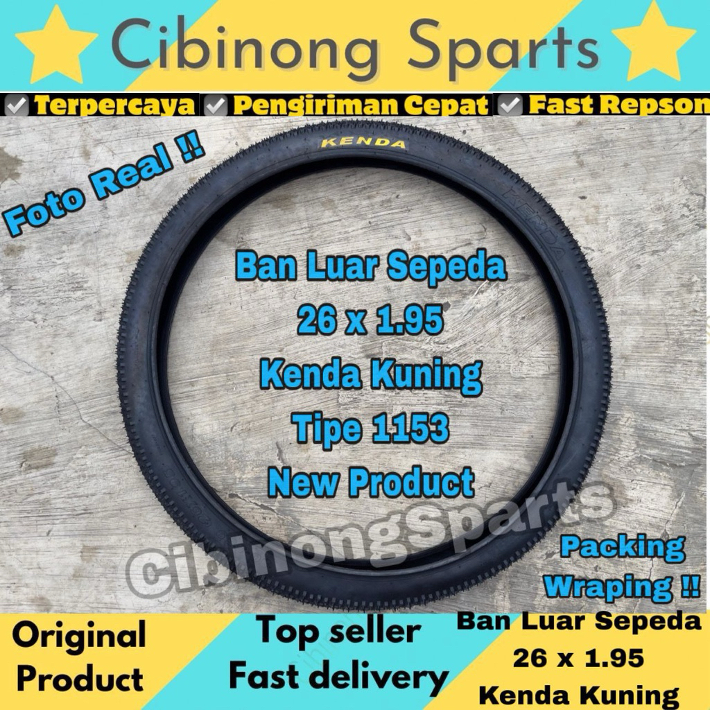 Ban Sepeda Ban Luar Sepeda Kenda 26 x 1.95 Sepeda Federal MTB Gunung