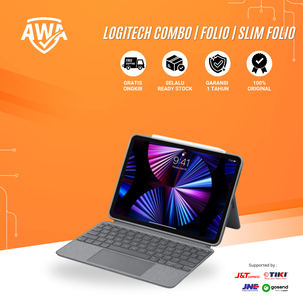 Logitech Combo Touch | Folio Touch | Slim Folio Keyboard Case iPad Pro 11 12.9 2021 M1 2020 Air 4 iP