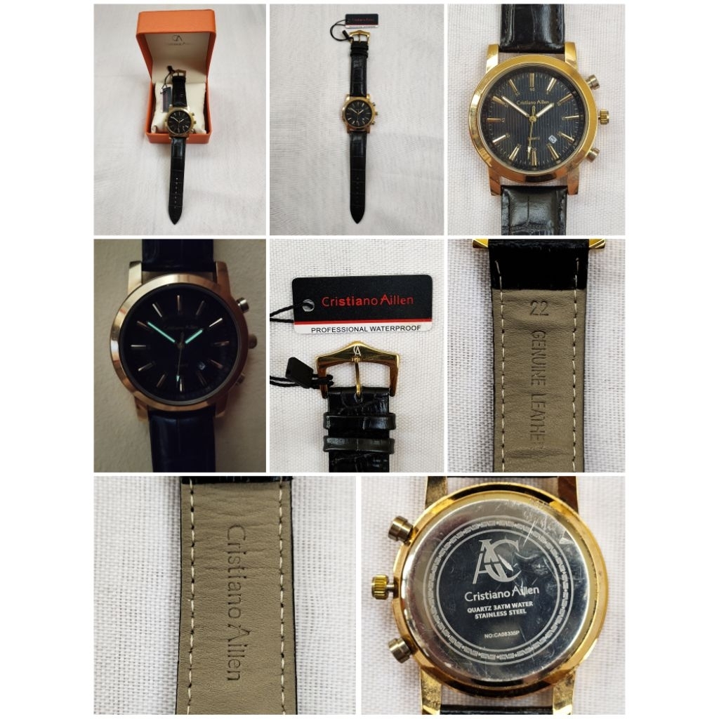 Jam Tangan BARU Quartz CRISTIANO AILLEN Original