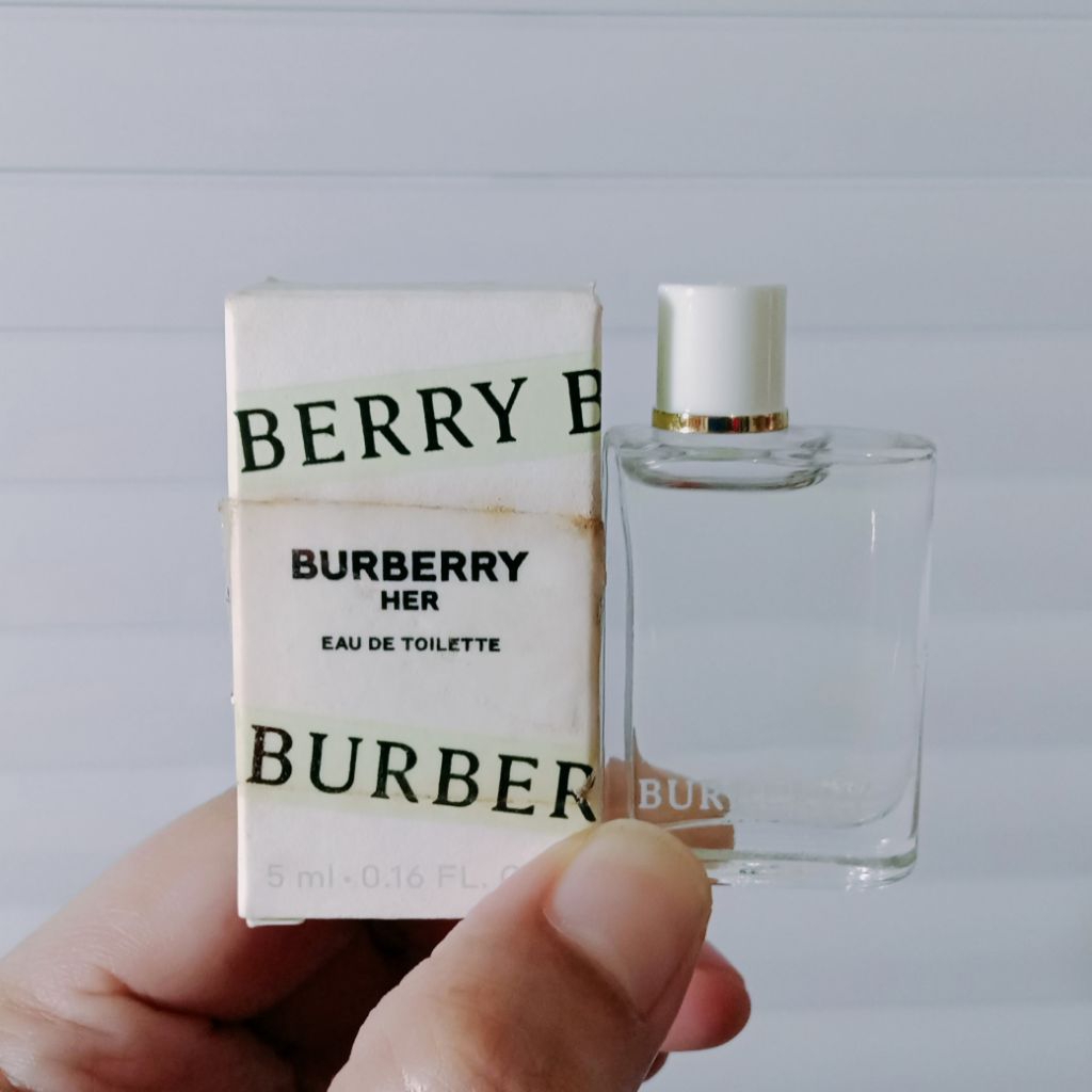 Burberry her edt parfum original miniatur 5 ml preloved