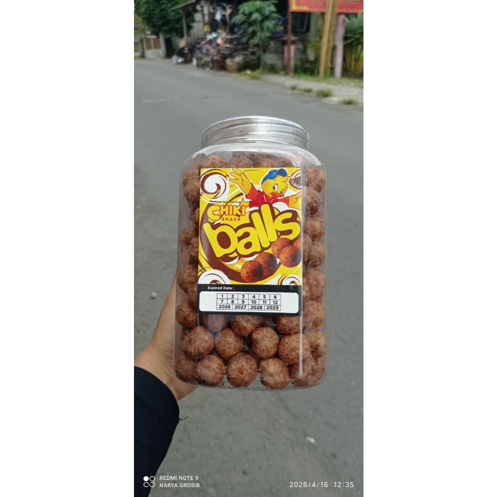 SNACK CHIKI BALLS COKLAT TOPLES 2 LITER/ ENAK GURIH
