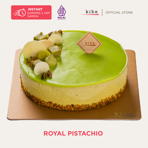 KIBO Royal Pistachio Cloud Cheese cake - Kue Ulang Tahun