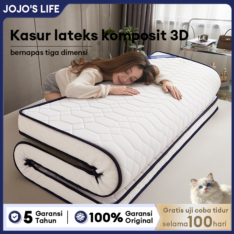 Kasur Lipat Latex Asli Ukuran 160x200 180x200 Super Lembut Tanpa Pegal Empuk Nyaman Promo