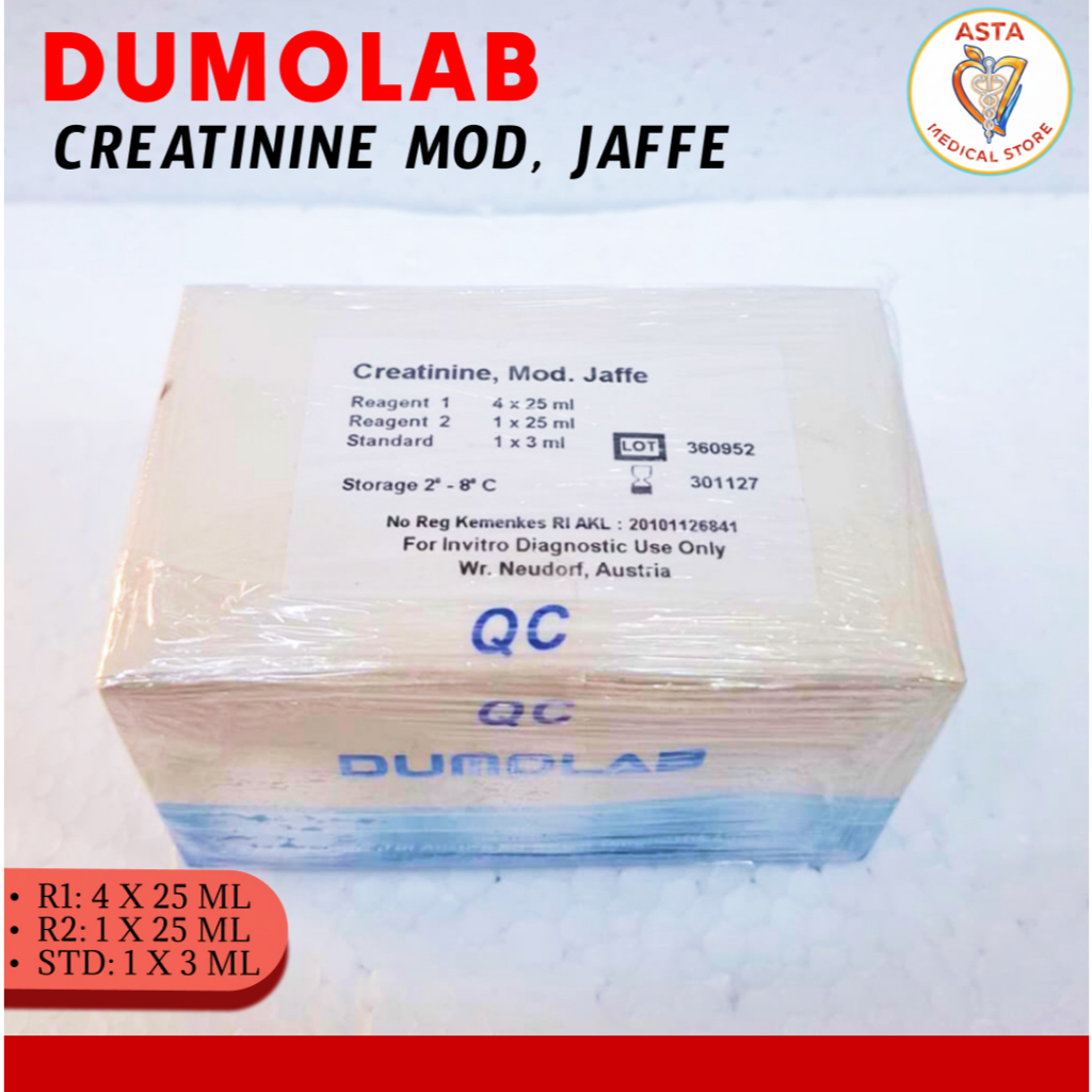 DUMOLAB Reagen Creatinine, Mod Jaffe R1 4x25ml + R2 1x25ml + Standard