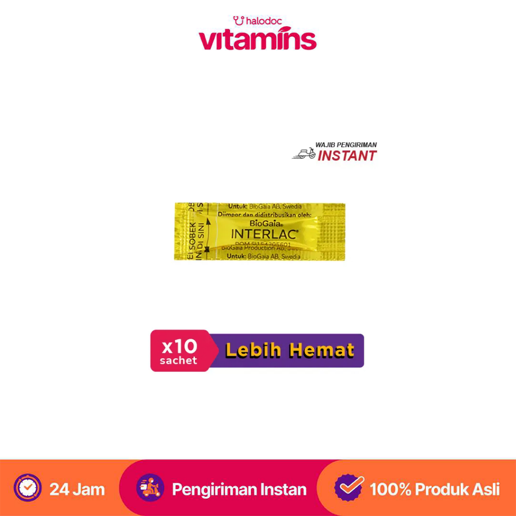 (Bundle Isi 10 Sachet) Interlac Sachet 0.3 g