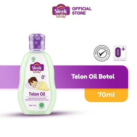 Sleek Telon Oil 70ml / Minyak Telon Bayi / Telon Sleek