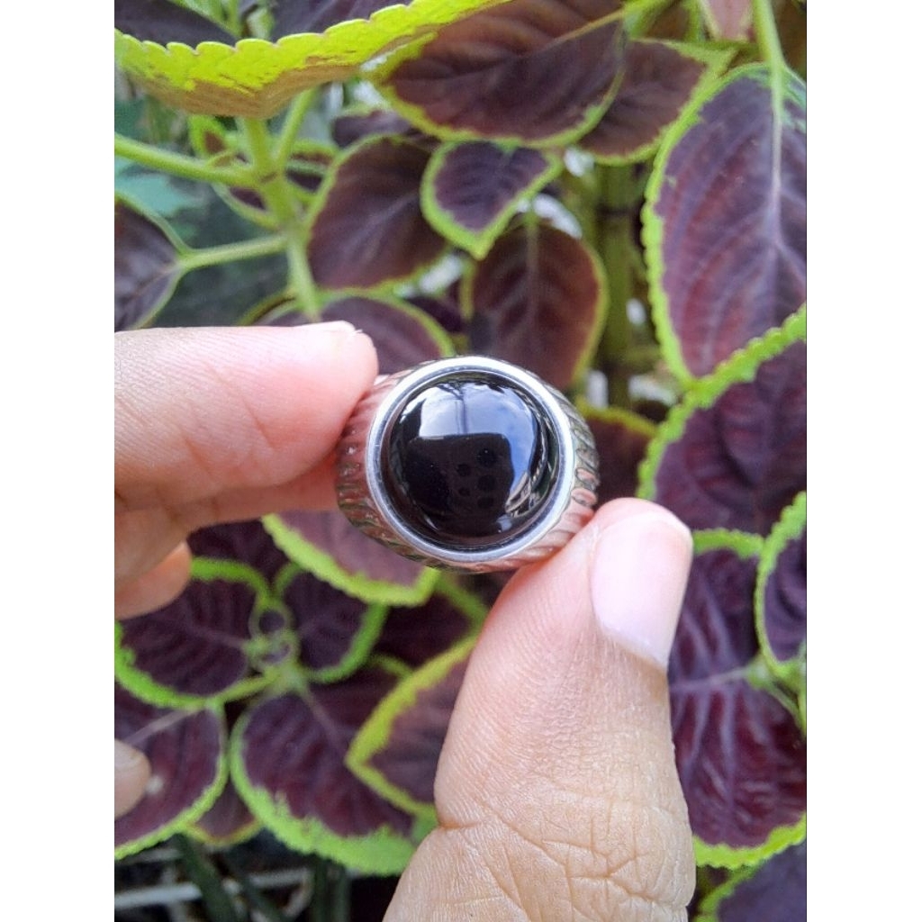 Batu akik yaman wulung Ori 100%