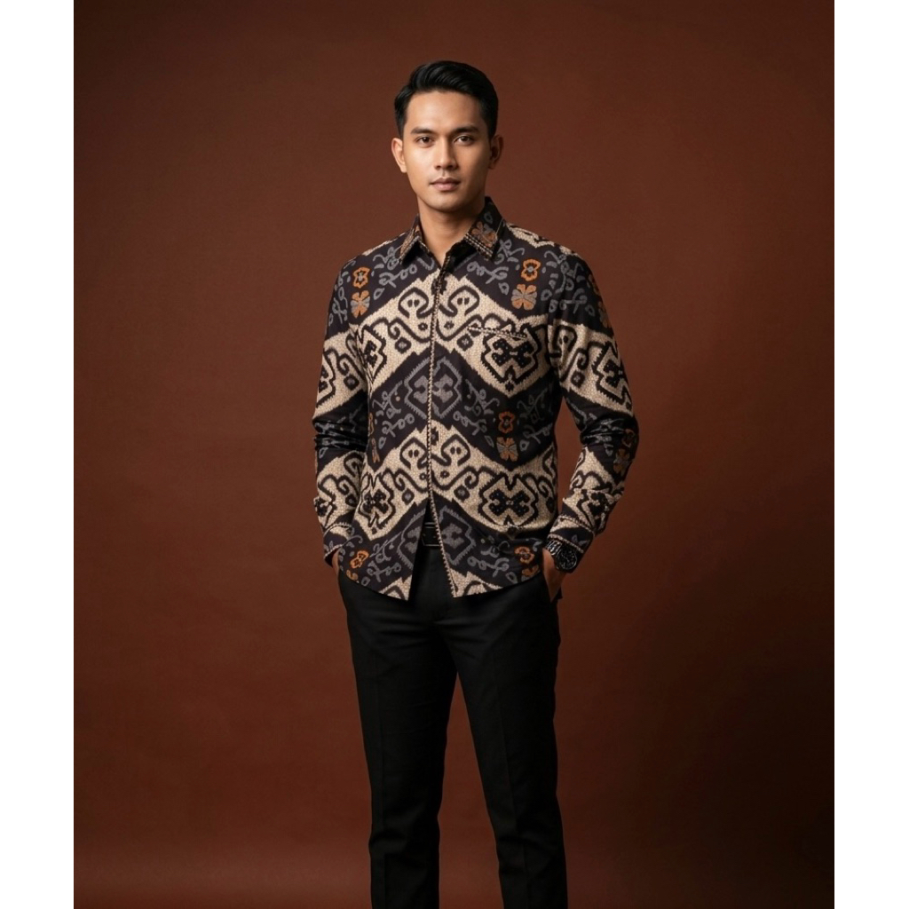 Batik Cantieq Exclusive - Antasena |  Batik Pria modern bordir smock mewah