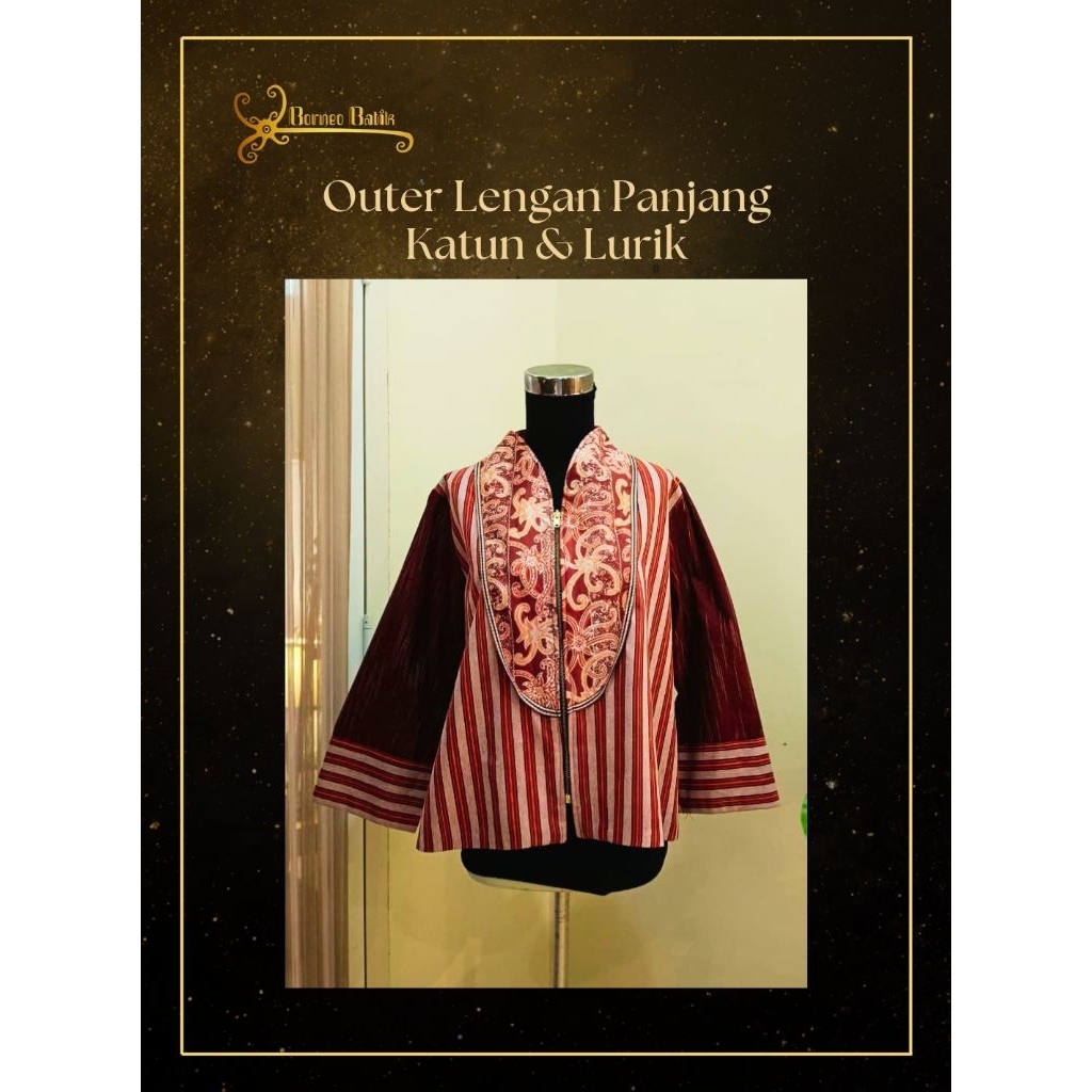 Outer Wanita Batik Katun Lurik