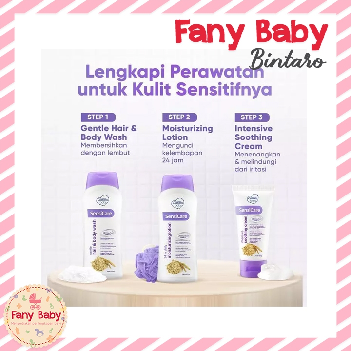 CUSSONS BABY SENSICARE GENTLE HAIR & BODY WASH (200ML) | CUSSONS BABY SENSICARE MOISTURIZING LOTION 