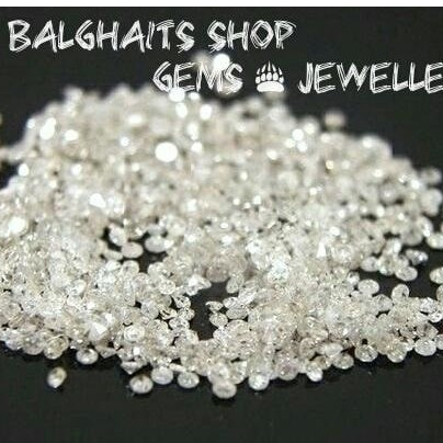 BERLIAN ASLI EROPA ORIGINAL Natural Diamond Putih Tabur 1.7mm Gugur 25 30 Murah BUKAN Berlian Banjar