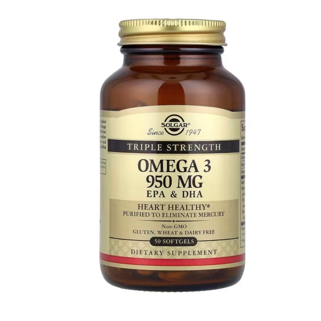SOLGAR OMEGA 3 EPA & DHA TRIPLE STRENGTH 950 mg 100 Softgels
