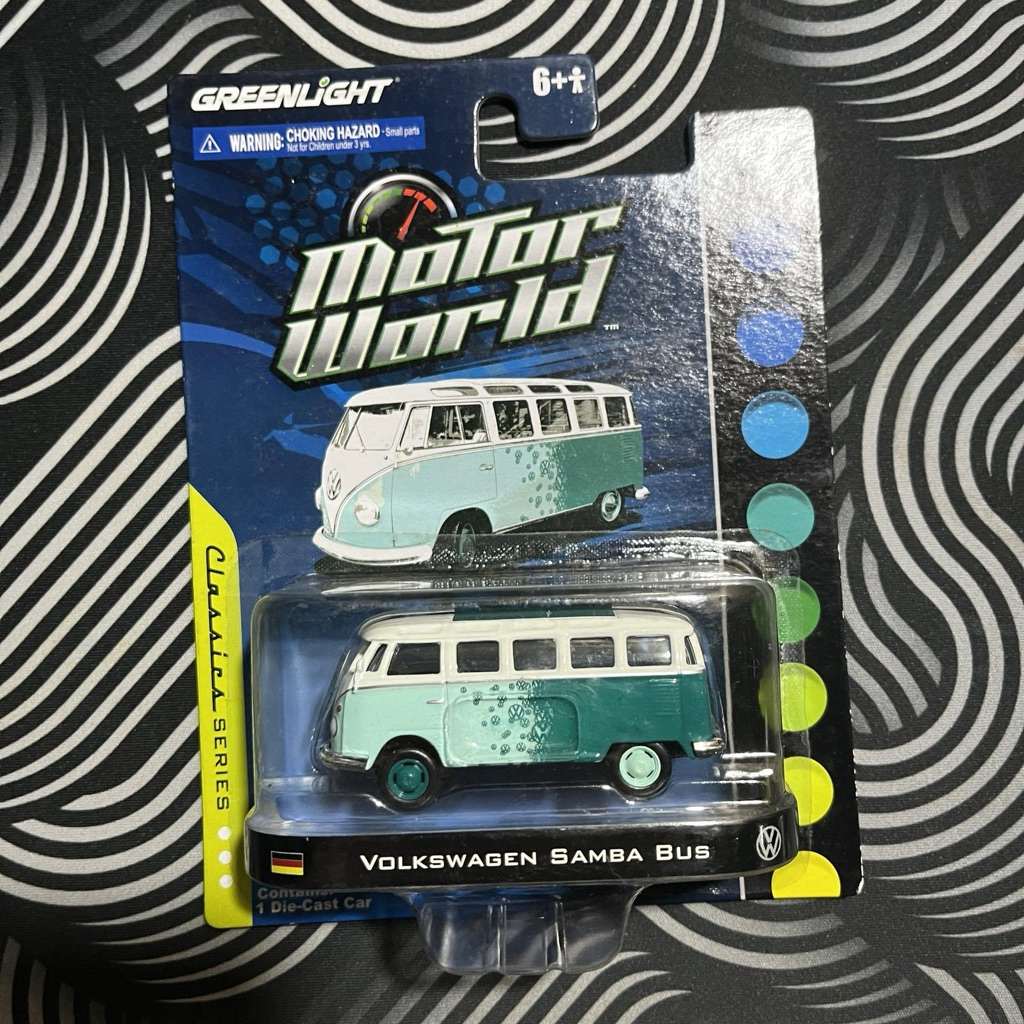 Greenlight Motor World Volkswagen VW samba bus hijau