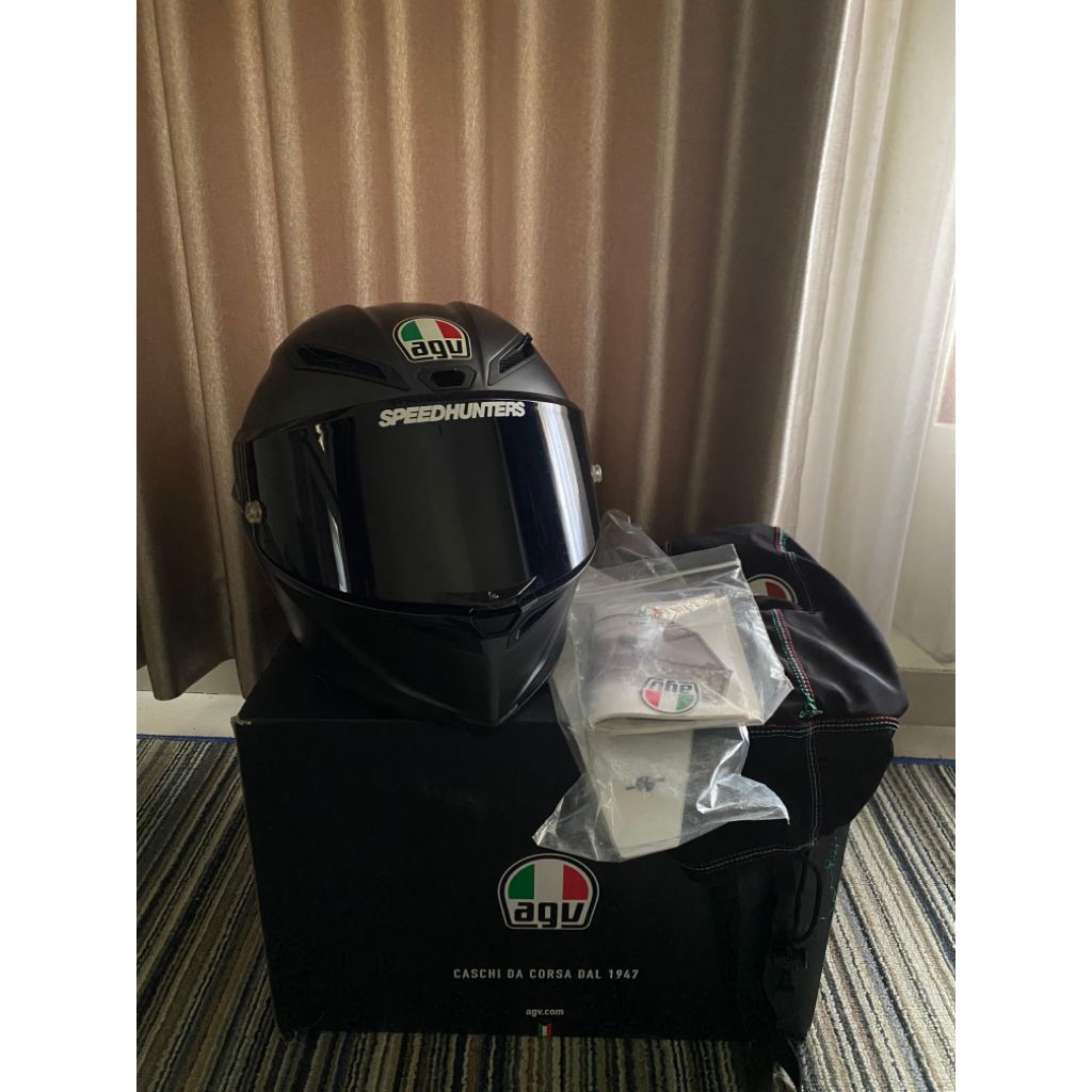 agv corsa r black doff