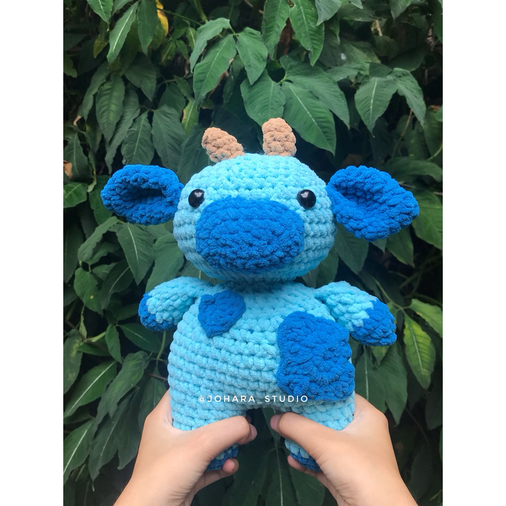 Boneka rajut sapi /crochet plushie