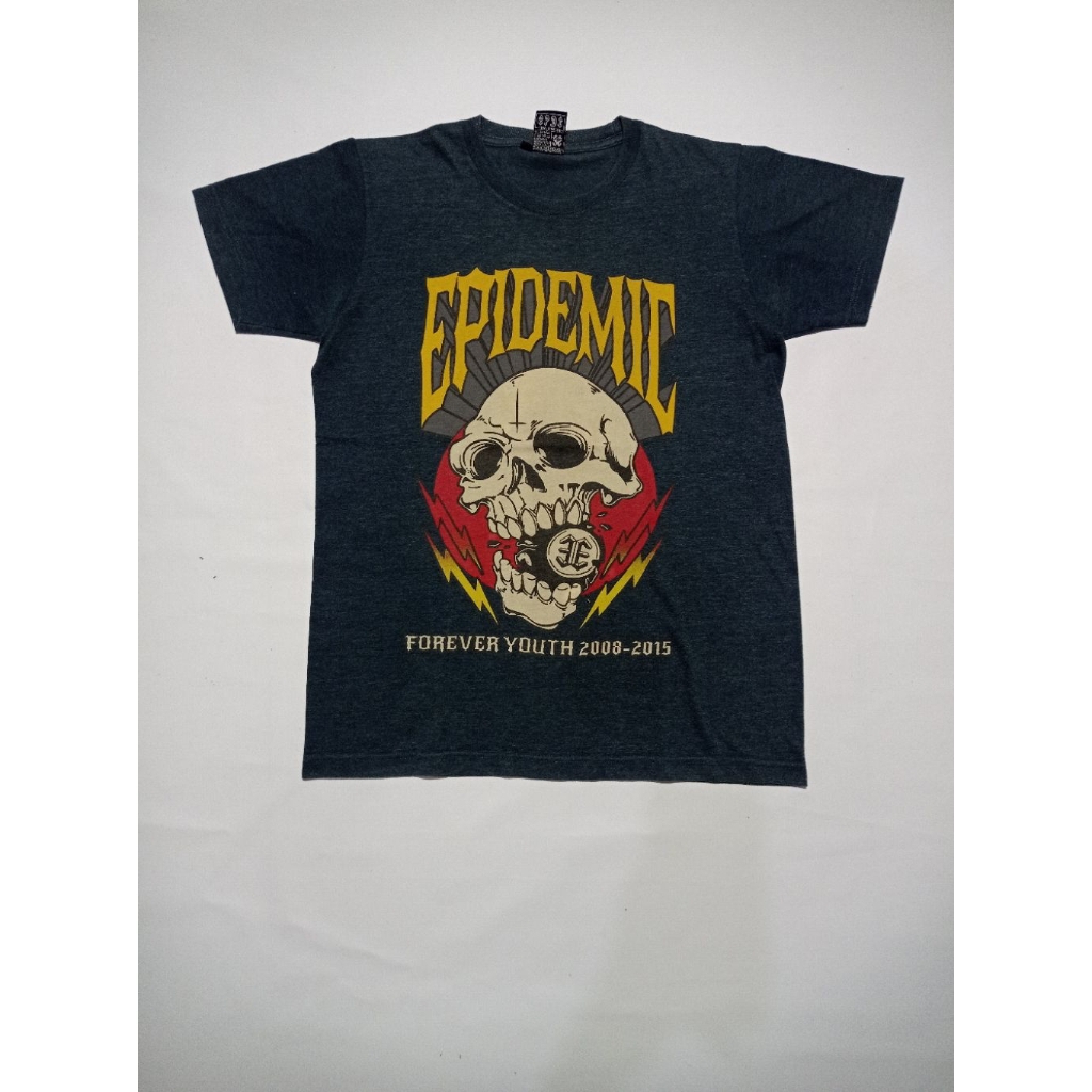Kaos Epidemic Streetwear Forever Youth 2008-2015 Size L Fit M Second Brand Epidemic Streetwear