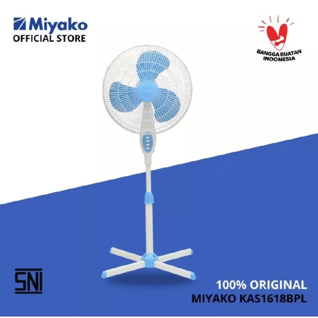 Kipas Angin Berdiri Miyako 1606XPL / Kipas angin miyako berdiri / kipas berdiri Miyako / Stand fan M