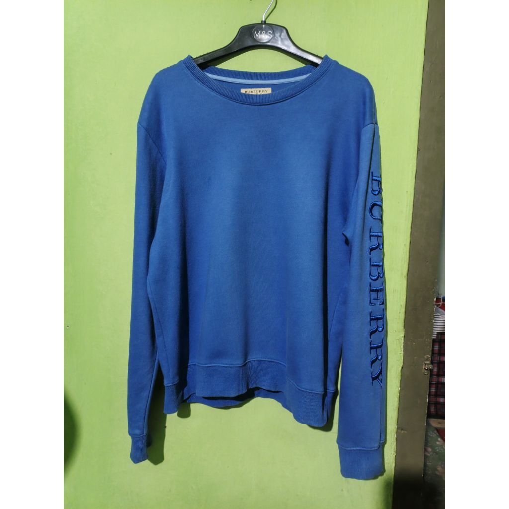 Crewneck Burberry Spellout Bordir