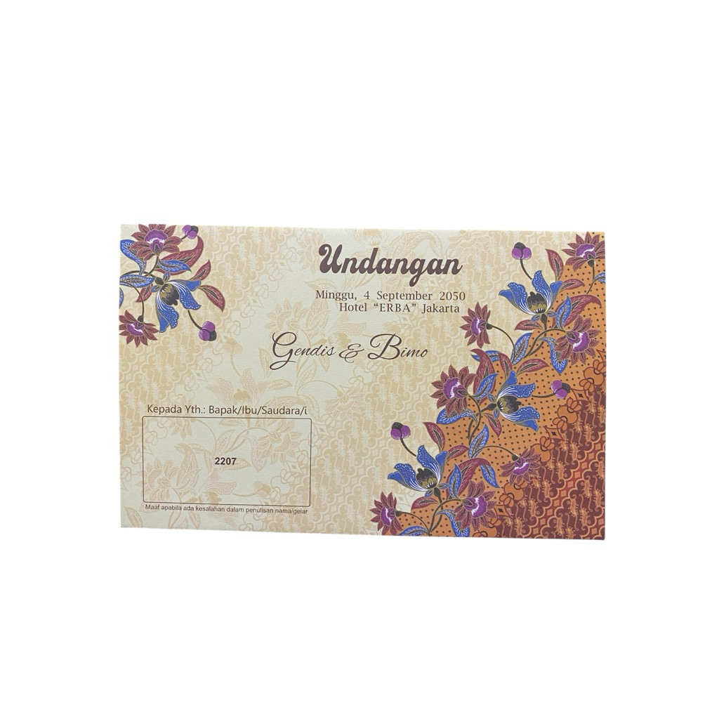 Erba 2207 Blangko Undangan (Tanpa Teks) Gratis File setting