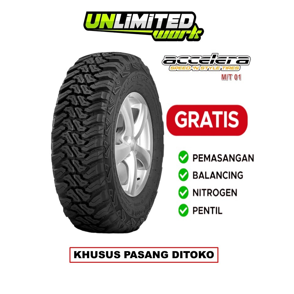 Ban Mobil Untuk Offroad Ring 17 Hilux Ranger Fortuner Triton Accelera M/T 285 70 R17- toko ban mobil
