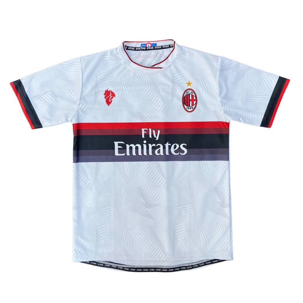 Jersey Sport Fantasy Retro Vintage Ac Milan Unisex Dryvit Anti Uv Full Printing Sublimasi