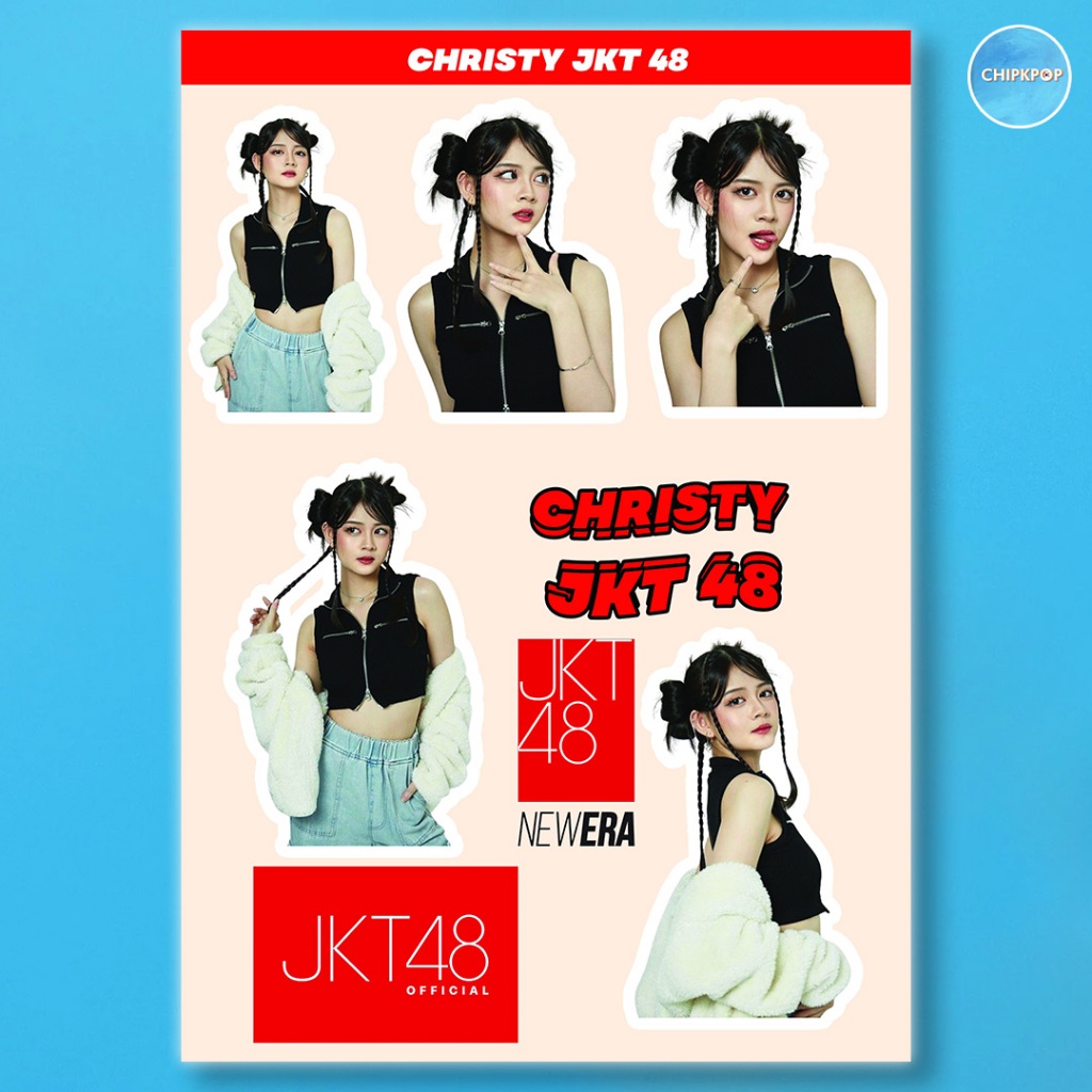 CHRISTY STIKER JKT 48 I STIKER JKT 48 CHRISTY I JKT48 NEW ERA