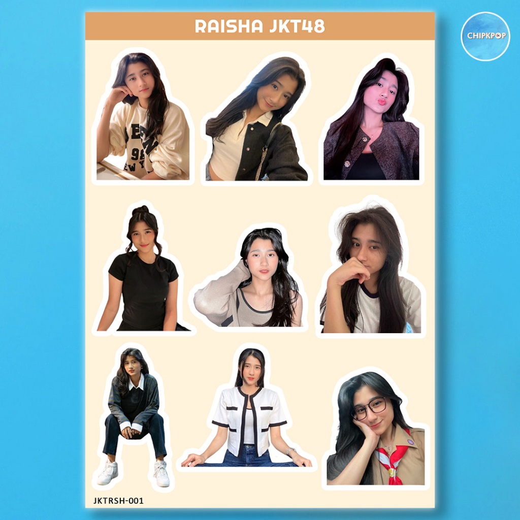 RAISHA STIKER JKT 48 I STIKER JKT 48 I JKT 48 NEW ERA I STIKER RAISHA JKT48 I STIKER HOLOGRAM JKT48