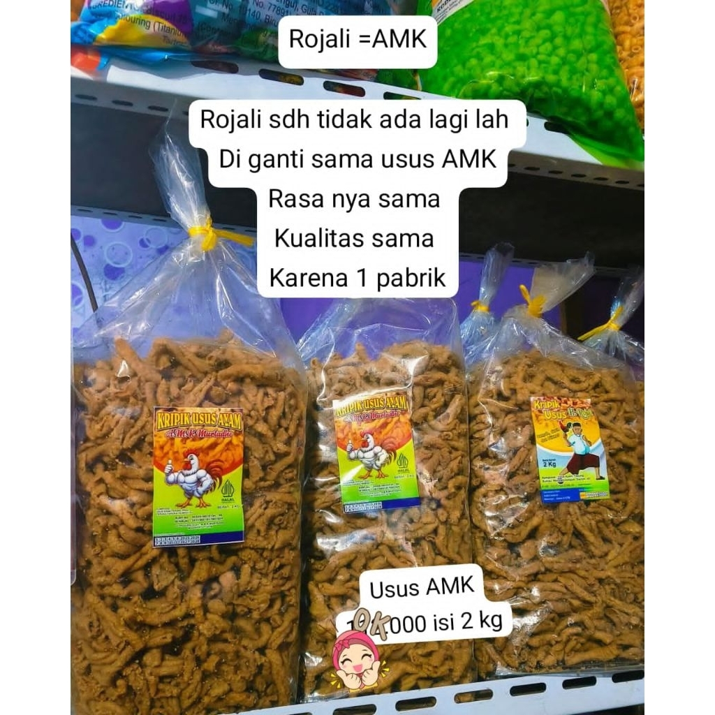 KRIPIK USUS AMk 2 KILO ex usus h rojali