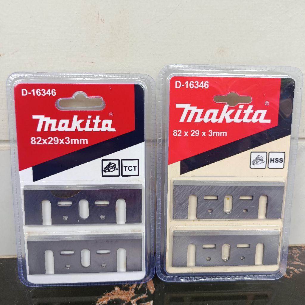 Mata Pisau Pasah Serut Makita D-16346 Planner Blade 82mm TCT HSS Ketam Kayu Mesin Planner Sugu Kayu 