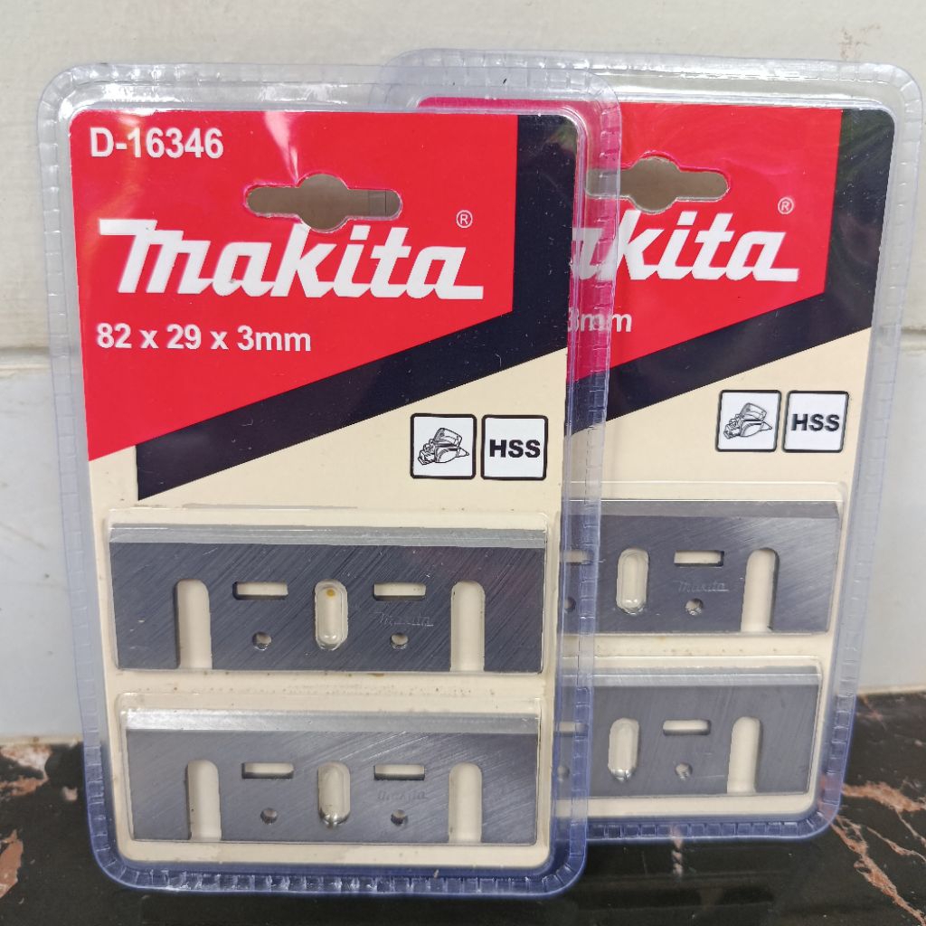 Mata Serut Makita D-16346 HSS 82mm Pisau Ketam Pasah Kayu Manual Listrik High Speed Original