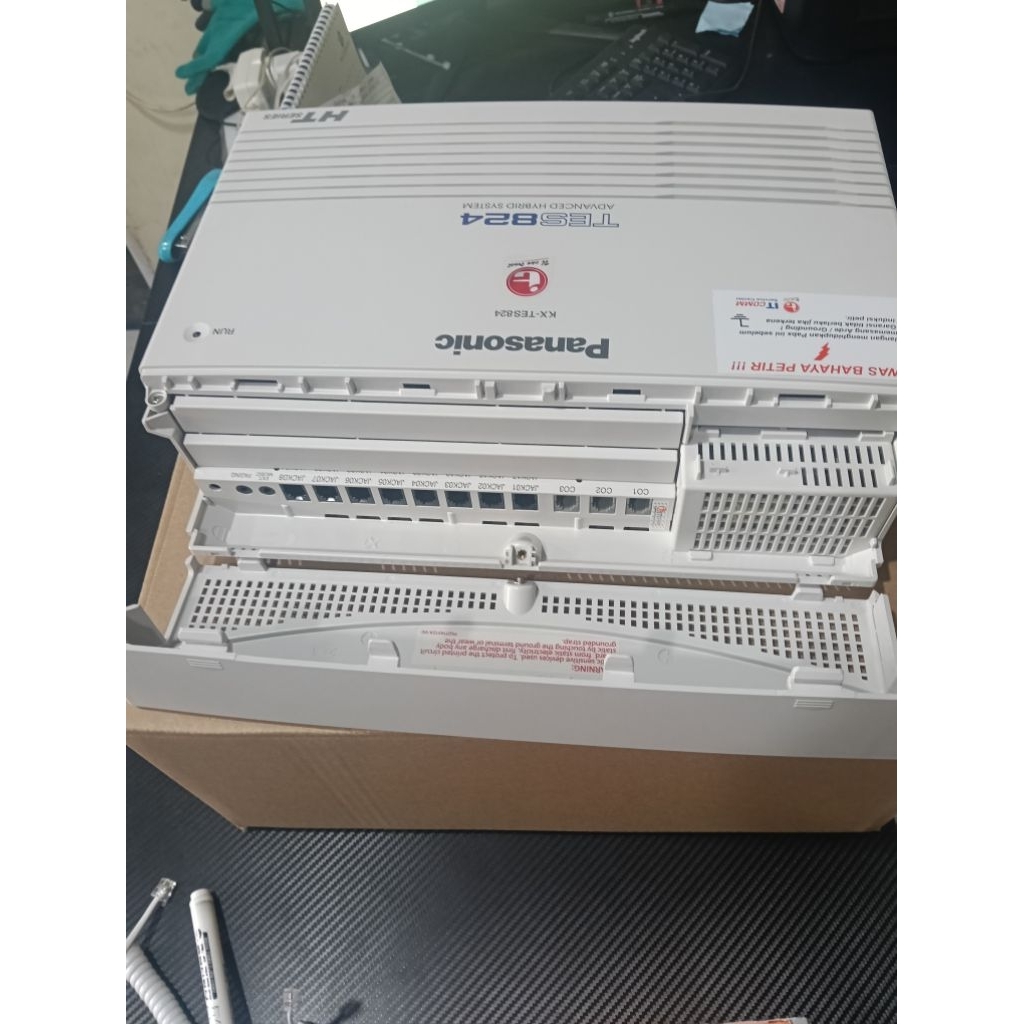Pabx Panasonic KX-TES824   Garansi 12 bulan seperti baru kondisi 97%