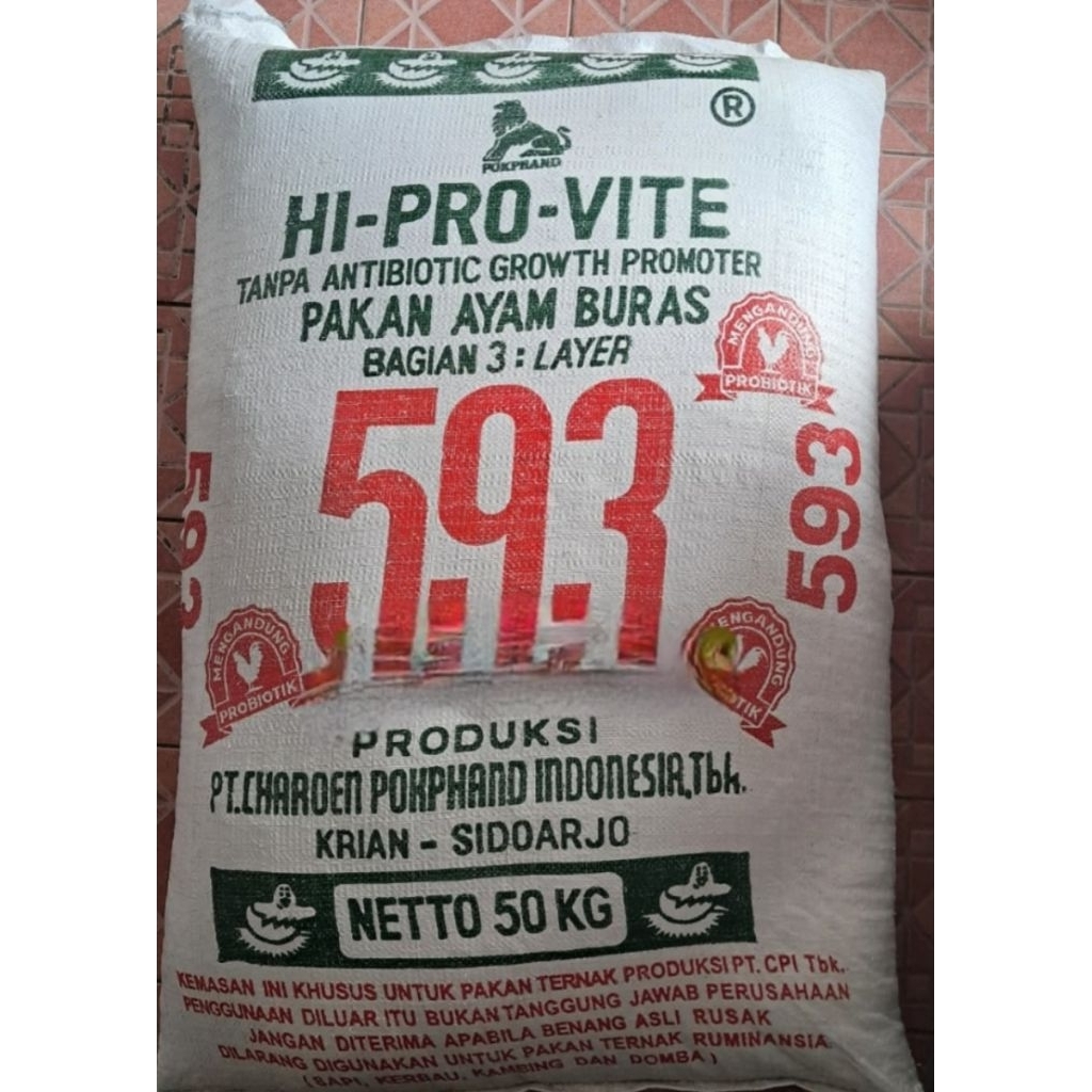 593 pur pakan ayam bangkok betina