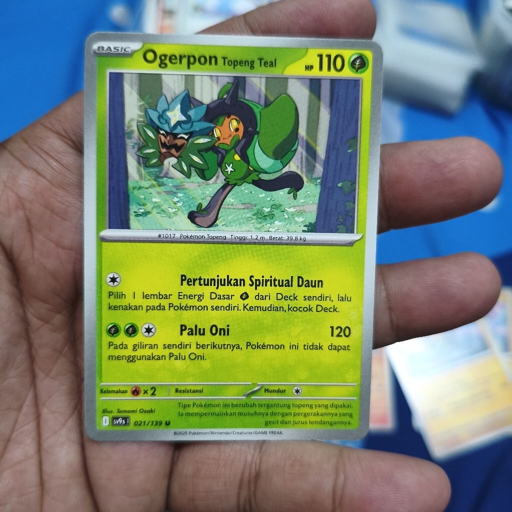 ogerpon tcg pokemon / kartu pokemon