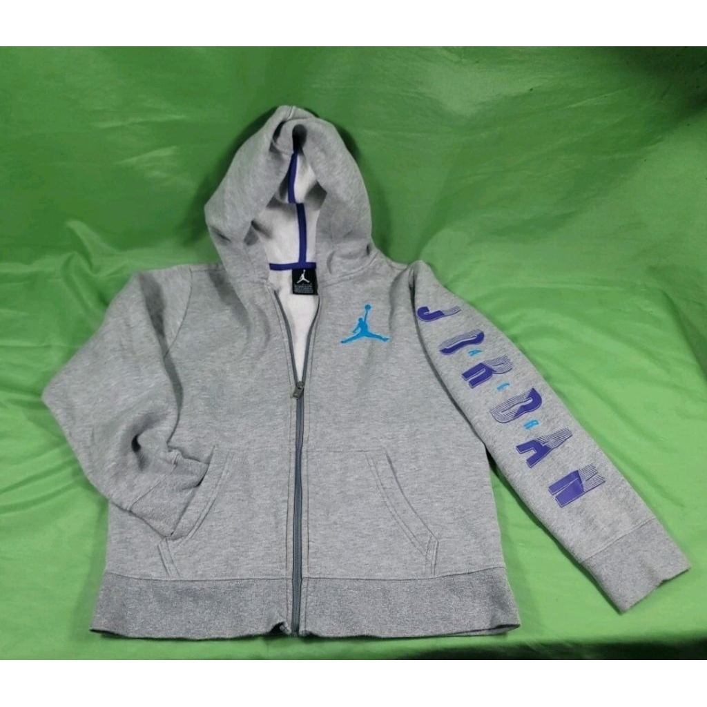 Hoodie Zipper Jordan Freya grey boys