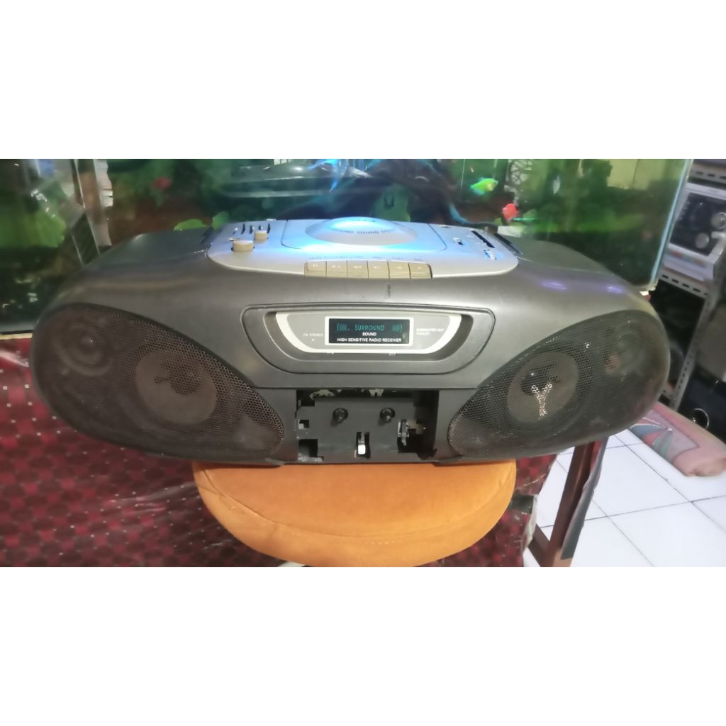 radio tape polytron PSC 722-SH kondisi off untuk bahan servis