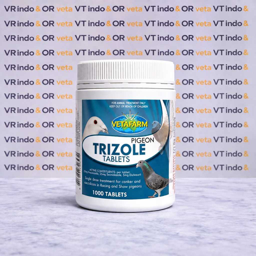TRIZOLE VETAFARM OBAT BURUNG CANKER JAMUR VIRUS COCCIDIOSIS BURUNG