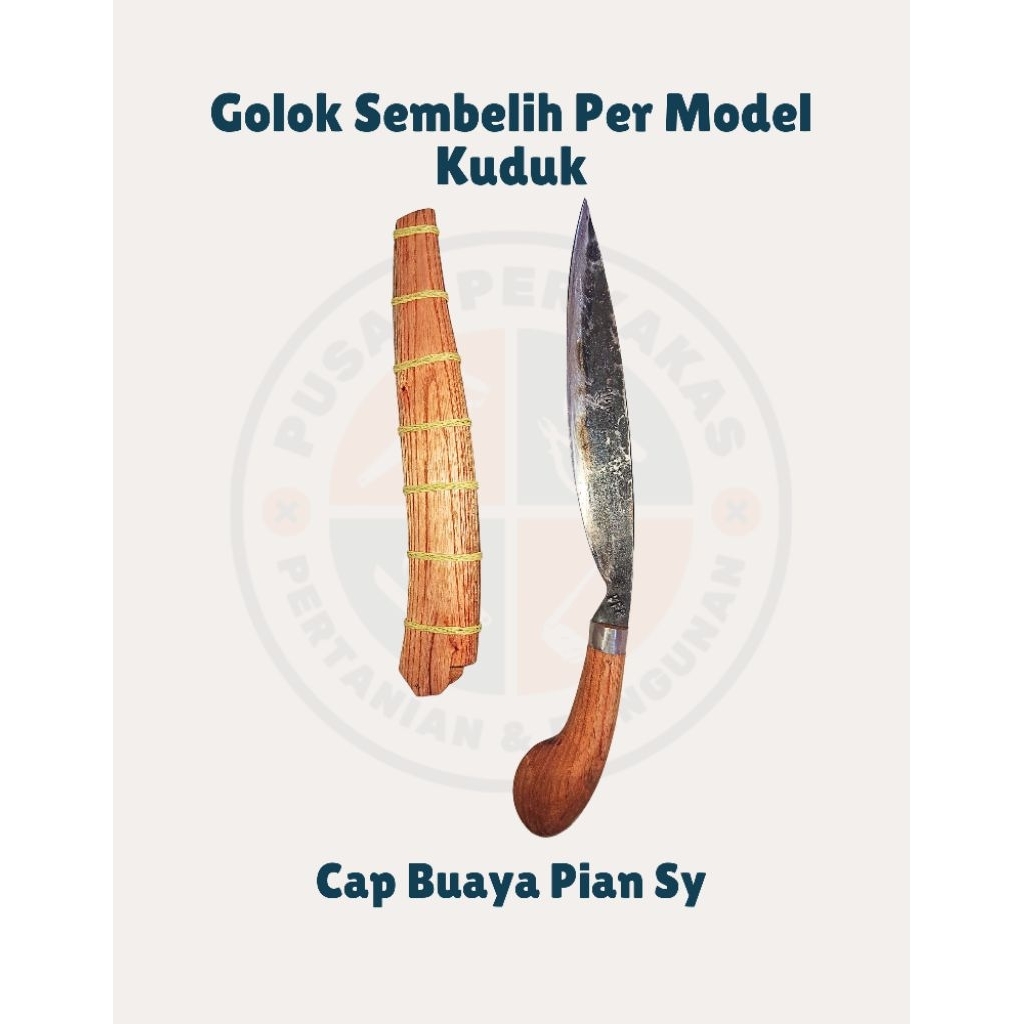 Pisau Sembelih Per Model Kuduk Cap Buaya Pian Sy