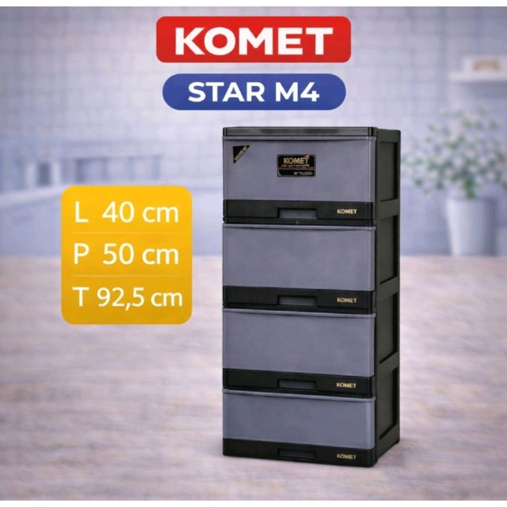 Lion Star/Komet Star Lemari Pakaian 4 Susun