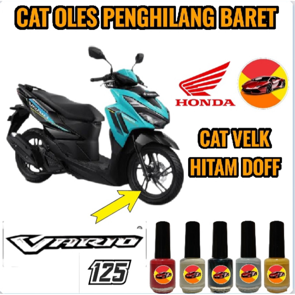 CAT OLES PENGHILANG BARET MOTOR HONDA VARIO 125 2026 NEW CAT VELK HITAM DOFF