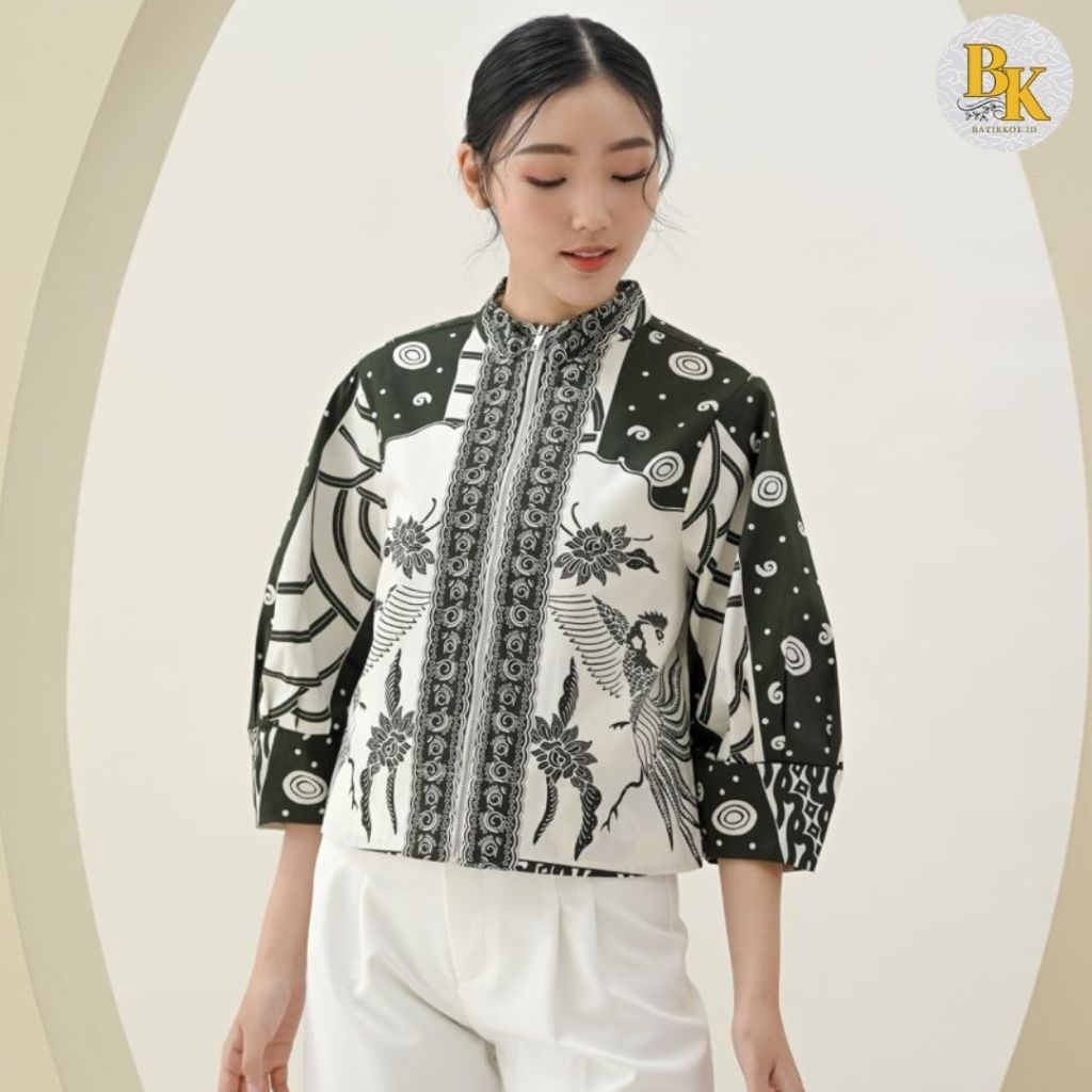 Outer Batik 135 COD/ Luaran / Jaket Bomber Batik Modern