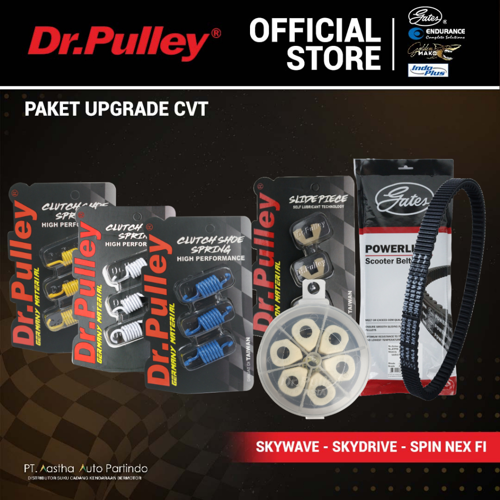 PAKET UPGRADE CVT SUZUKI SKYWAVE / SKYDRIVE / SPIN / NEX FI