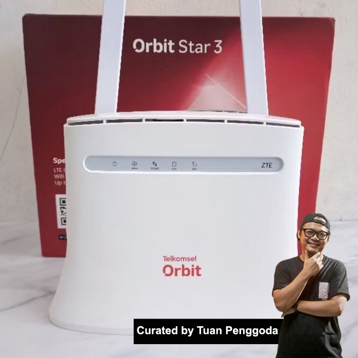 ROUTER MODEM TELKOMSEL ORBIT STAR 3 MODEM WIFI 4G HIGH 150GB DATA