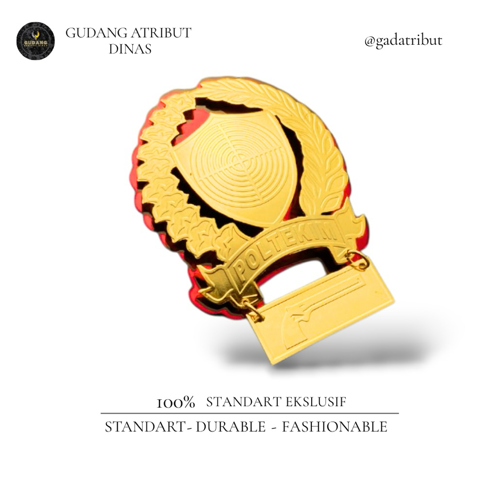 STANDAR Pin Menembak Poltekim / Pin Menembak Poltekim Terbaru / Atribut Poltekim / Atribut Dinas / g