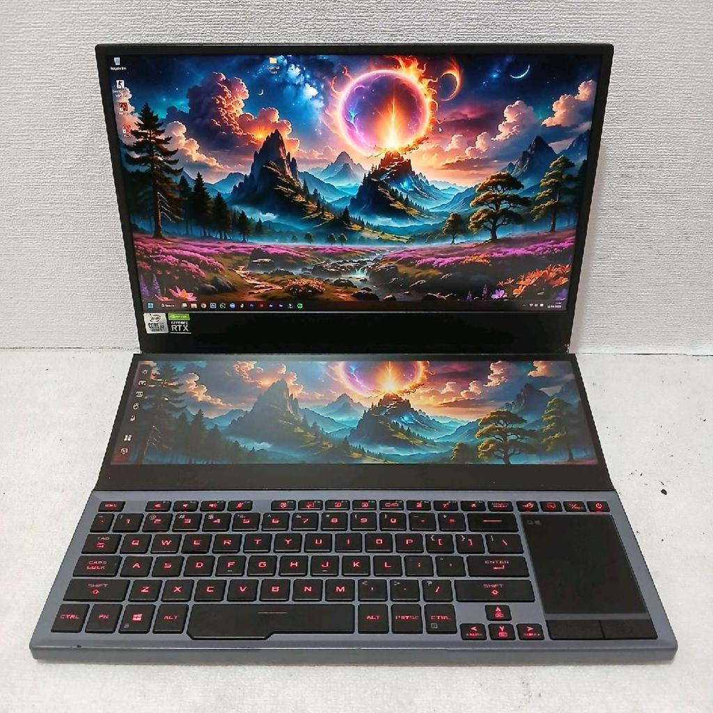 Asus Rog Zephyrus i9 10980hk dengan RAM 32GB dan SSD 1TB Rtx 2080