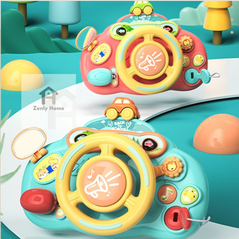 DAILY018-Mainan Setir BABY Simulated Drive/Mainan Edukasi Musikal Setiran Mobil