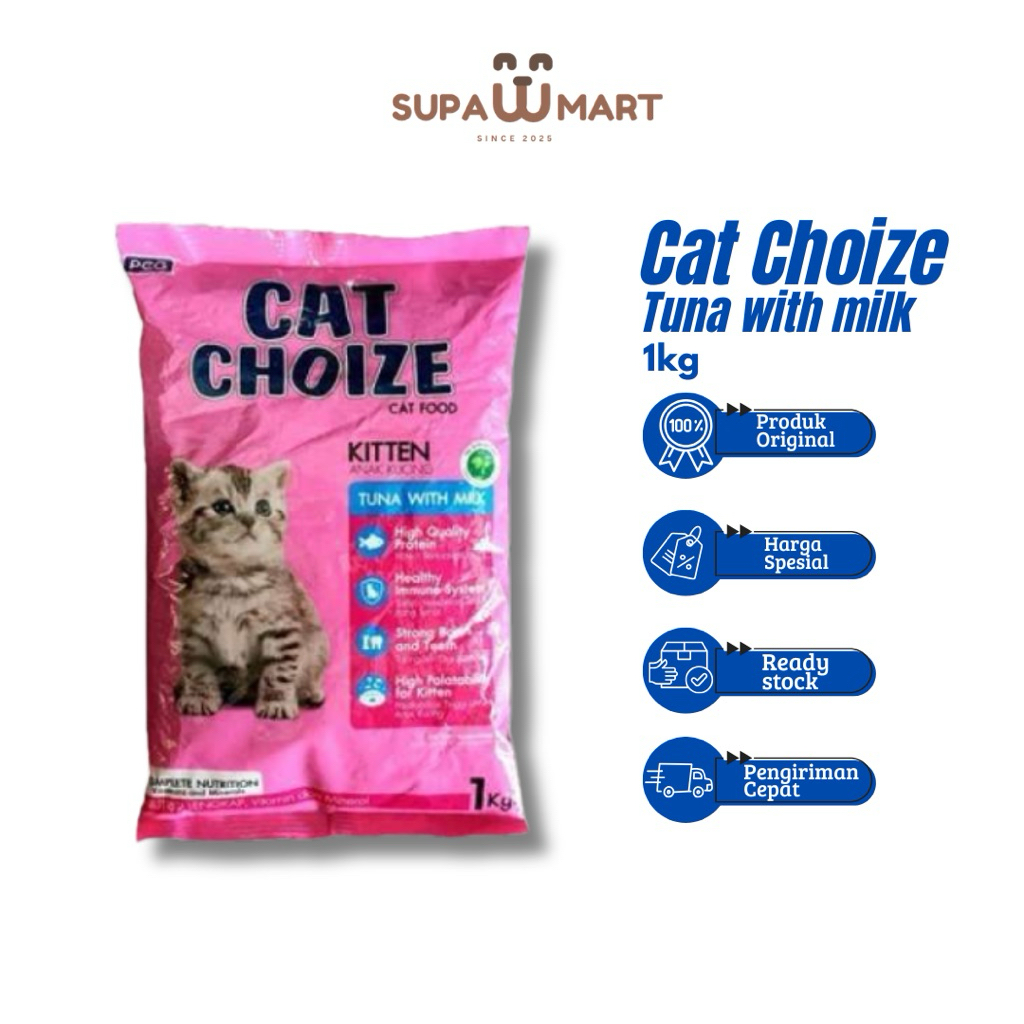 Cat Choize Kitten Dry Food 1kg / Makanan Kucing Kitten / Dry Food Anak Kucing