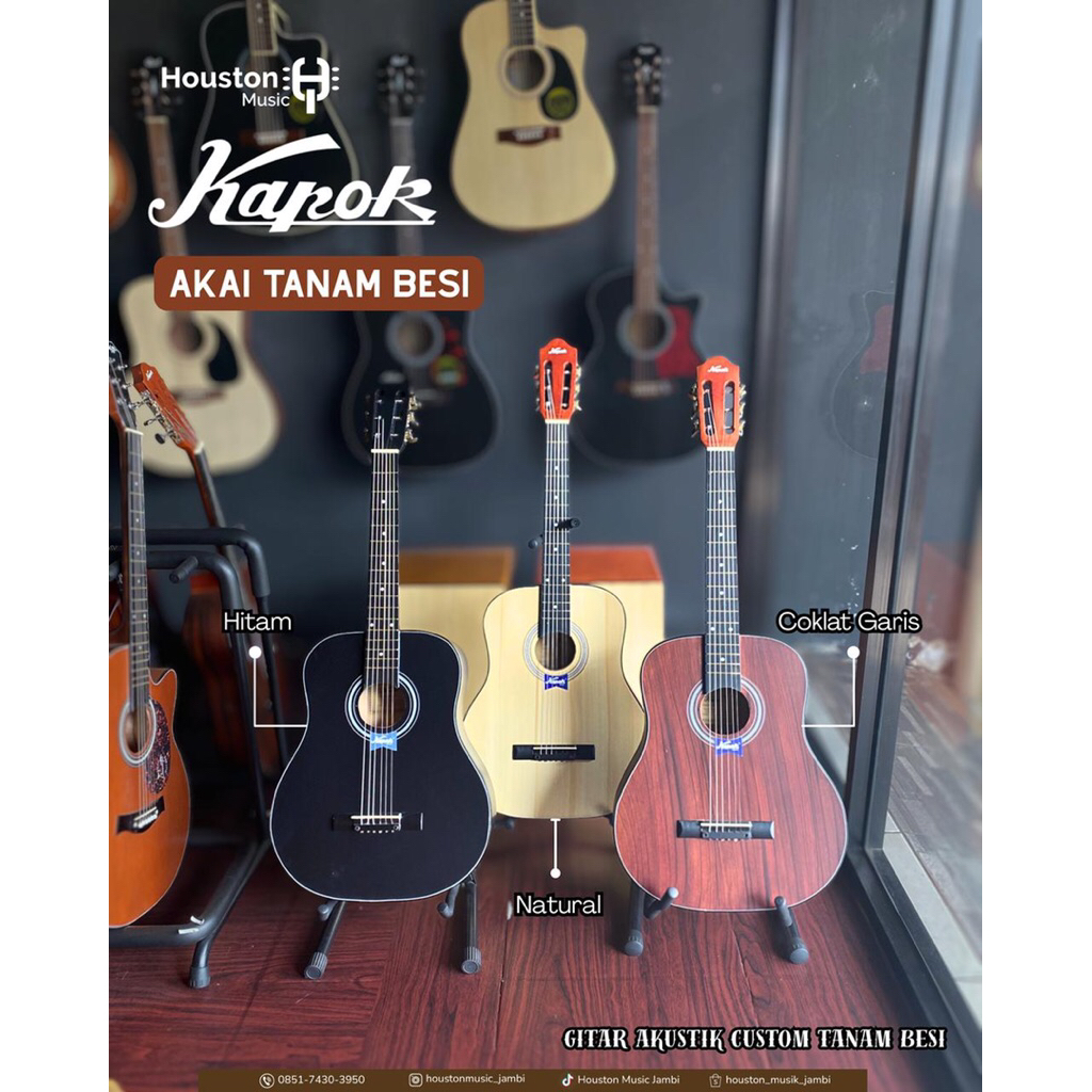 Gitar Akustik Custom Kapok Akai FG-010 (Tanam Besi)