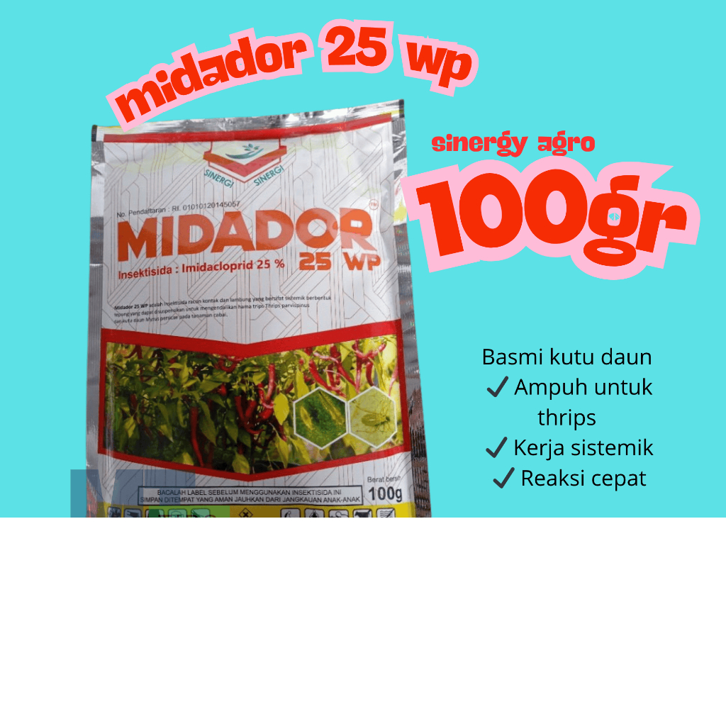 OBAT KUTU TANAMAN AMPUH MIDADOR B.a IMIDACLOPRID 25%