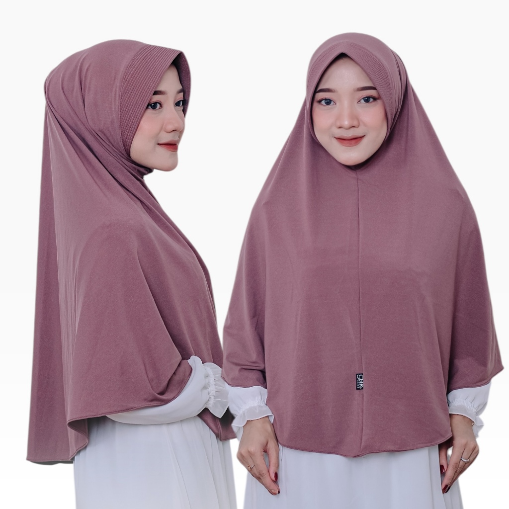 HIJAB INSTAN DAILY CHR JILBAB POLOS CHR JERSEY SUPER ORIGINAL SIZE SEMI L